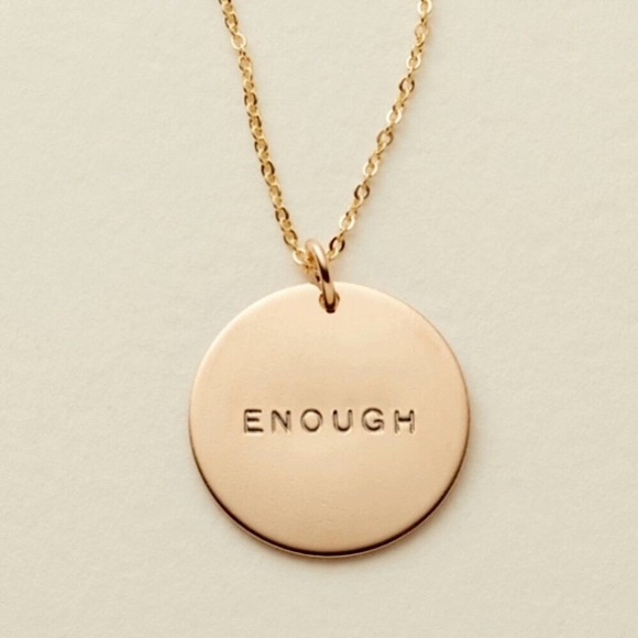 Inner Peace Mantra Minimalist Pendant Necklace - Picture 8 of 16